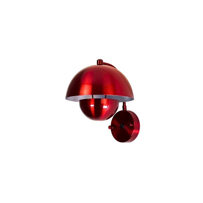 Opviq Lámpara de Pared de Metal Roja